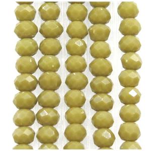 chinese crystal glass beads, faceted rondelle, approx 2.5x3mm, 150 pcs per st