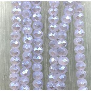 chinese crystal glass beads, faceted rondelle, approx 2.5x3mm, 150 pcs per st