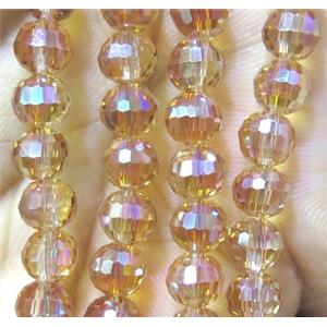 chinese crystal bead, faceted round, approx 6mm dia, 98pcs per st