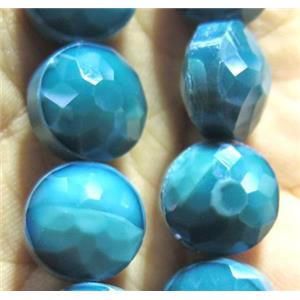 Chinese crystal glass bead, faceted flat round, approx 16mm dia, 20pcs per st
