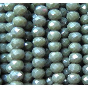 Chinese crystal glass bead, faceted rondelle, approx 8mm dia, 68pcs per st