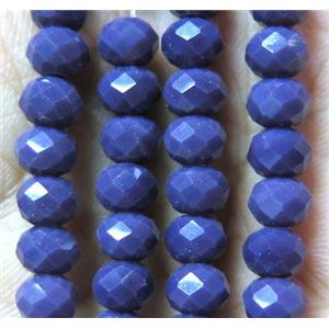 chinese crystal glass bead, faceted rondelle, approx 8mm dia, 68pcs per st