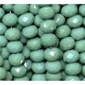 chinese crystal glass bead, faceted rondelle, approx 8mm dia, 68pcs per st