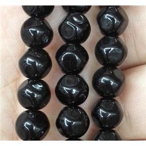 glass pearl bead, faceted round, approx 6mm dia, 68pcs per st