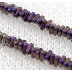 matte hematite beads, freeform, approx 6mm