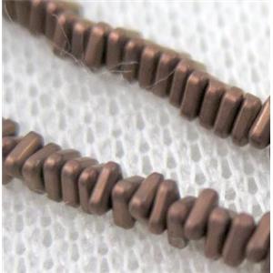 matte hematite beads, freeform, approx 6mm