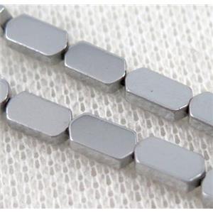 hematite beads, approx 4x8mm
