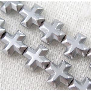 hematite beads, approx 12x12mm