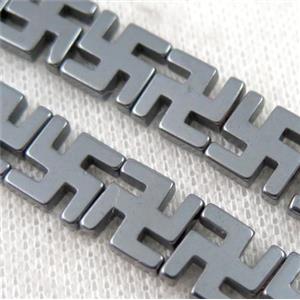 hematite beads, approx 12x12mm