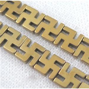 hematite beads, approx 12x12mm