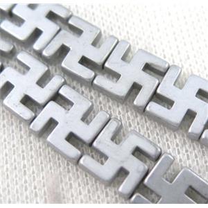 hematite beads, approx 12x12mm