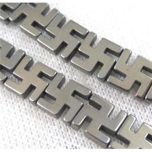 hematite beads, approx 12x12mm