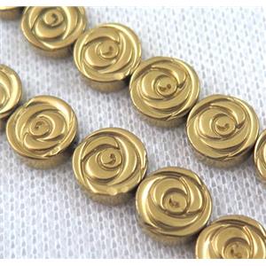 hematite beads, approx 4mm dia