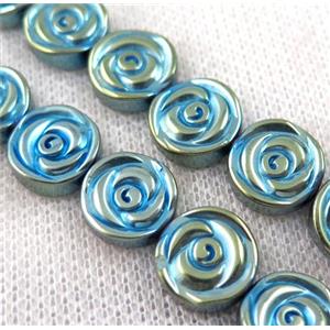 hematite beads, approx 12mm dia