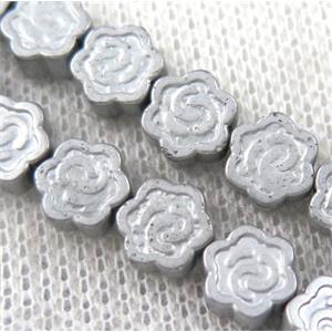 hematite beads, approx 8mm