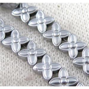 hematite beads, approx 7x7mm