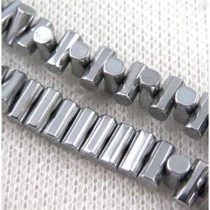 hematite beads, approx 7x3mm