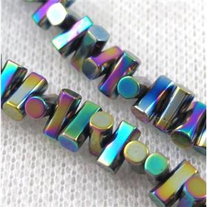 hematite beads, approx 7x3mm