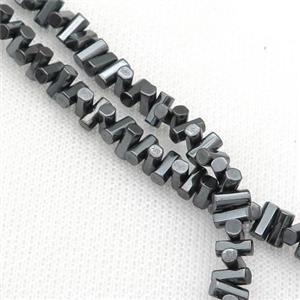 hematite beads, approx 7x3mm