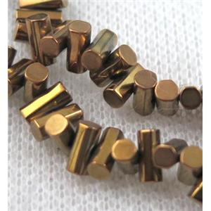 hematite beads, approx 7x3mm