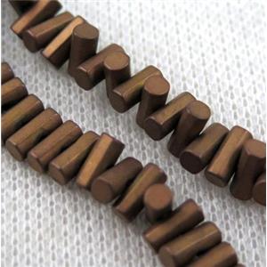hematite beads, approx 7x3mm