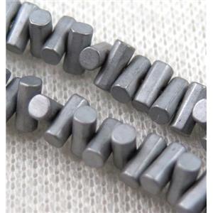hematite beads, approx 7x3mm