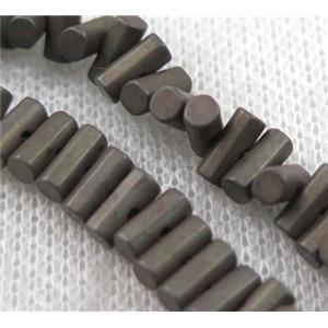 hematite beads, approx 7x3mm