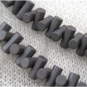 hematite beads, approx 7x3mm