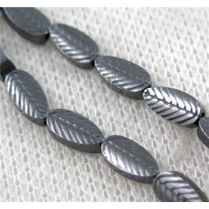 hematite beads, approx 7x3mm