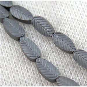 hematite beads, approx 7x3mm