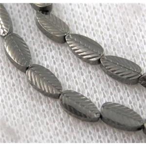 hematite beads, approx 7x3mm