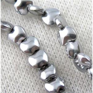 hematite beads, approx 6x3mm
