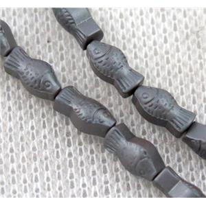 hematite beads, approx 7x3mm