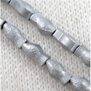 hematite beads, approx 7x3mm