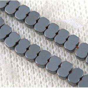 hematite beads, approx 4x3x2mm