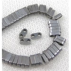 hematite beads, approx 6x3x2mm