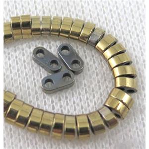 hematite beads, approx 6x3x2mm