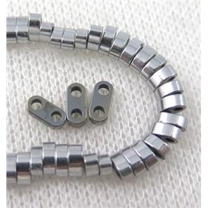 hematite beads, approx 6x3x2mm
