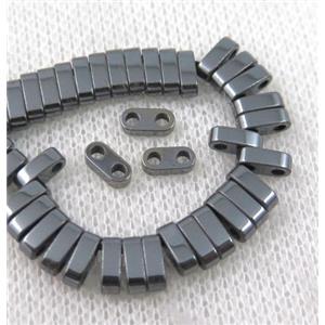 hematite beads, approx 6x3x2mm