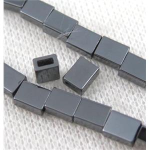 hematite beads, black, approx 6x5x3mm