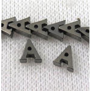 hematite beads, black, approx 7x3mm