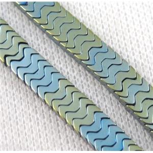 hematite beads, approx 7x3mm