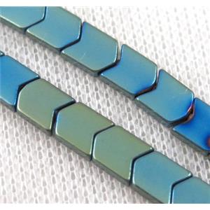 hematite beads, approx 4x7x2mm