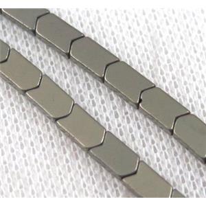 hematite beads, pyrite color, approx 4x5x2mm