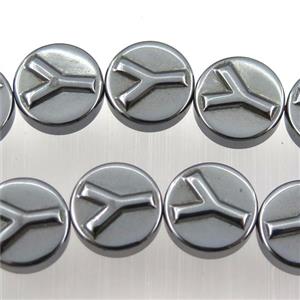 black Hematite beads, approx 4x10mm