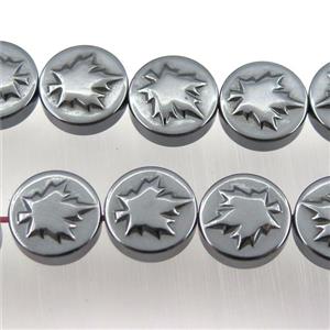 black Hematite beads, approx 4x10mm