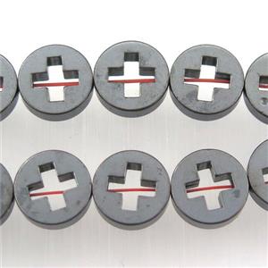 black Hematite beads, approx 3x10mm