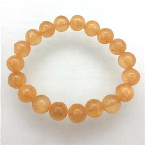 Stretch Jade bracelet, dye, approx 16mm dia, 13pcs per st
