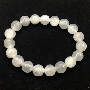 Stretch Jade bracelet, dye, approx 8mm dia, 22pcs per st