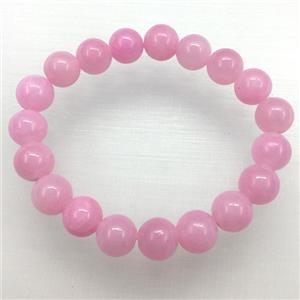 Stretch Jade bracelet, dye, approx 16mm dia, 13pcs per st